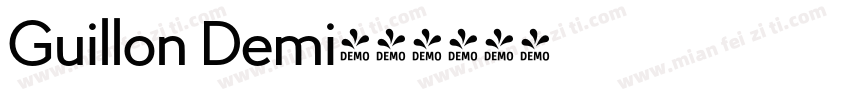 Guillon Demi字体转换